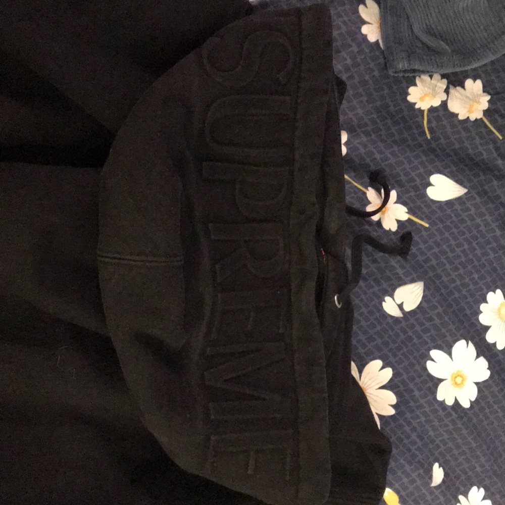 Supreme Hoodie with embossed hood